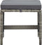 vidaXL - Tuinkrukken - 4 - st - met - kussens - poly - rattan - grijs