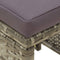 vidaXL - Tuinkrukken - 4 - st - met - kussens - poly - rattan - grijs