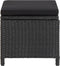 vidaXL - Tuinkrukken - 4 - st - met - kussens - poly - rattan - zwart