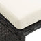 vidaXL - Tuinkrukken - 4 - st - met - kussens - poly - rattan - zwart