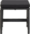 vidaXL - Tuinkrukken - 4 - st - met - kussens - poly - rattan - zwart