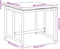 vidaXL - Tuinkrukken - 4 - st - met - kussens - staal - en - textileen - wit