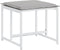 vidaXL - Tuinkrukken - 4 - st - met - kussens - staal - en - textileen - wit