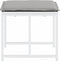 vidaXL - Tuinkrukken - 4 - st - met - kussens - staal - en - textileen - wit