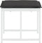 vidaXL - Tuinkrukken - 4 - st - met - kussens - staal - en - textileen - wit