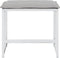 vidaXL - Tuinkrukken - 4 - st - met - kussens - staal - en - textileen - wit
