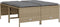 vidaXL - Tuinkrukken - met - kussens - 4 - st - poly - rattan - beige