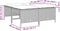 vidaXL - Tuinkrukken - met - kussens - 4 - st - poly - rattan - beige