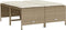 vidaXL - Tuinkrukken - met - kussens - 4 - st - poly - rattan - beige
