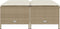 vidaXL - Tuinkrukken - met - kussens - 4 - st - poly - rattan - beige