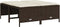 vidaXL - Tuinkrukken - met - kussens - 4 - st - poly - rattan - bruin
