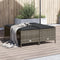 vidaXL - Tuinkrukken - met - kussens - 4 - st - poly - rattan - grijs