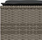 vidaXL - Tuinkrukken - met - kussens - 4 - st - poly - rattan - grijs