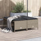 vidaXL - Tuinkrukken - met - kussens - 4 - st - poly - rattan - lichtgrijs
