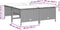 vidaXL - Tuinkrukken - met - kussens - 4 - st - poly - rattan - lichtgrijs