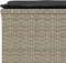 vidaXL - Tuinkrukken - met - kussens - 4 - st - poly - rattan - lichtgrijs