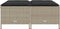 vidaXL - Tuinkrukken - met - kussens - 4 - st - poly - rattan - lichtgrijs