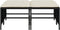 vidaXL - Tuinkrukken - met - kussens - 4 - st - poly - rattan - zwart