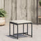 vidaXL - Tuinkrukken - met - kussens - 4 - st - poly - rattan - zwart