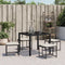 vidaXL - Tuinkrukken - met - kussens - 4 - st - poly - rattan - zwart