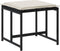 vidaXL - Tuinkrukken - met - kussens - 4 - st - poly - rattan - zwart