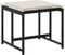 vidaXL - Tuinkrukken - met - kussens - 4 - st - poly - rattan - zwart