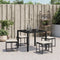 vidaXL - Tuinkrukken - met - kussens - 4 - st - poly - rattan - zwart