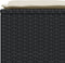 vidaXL - Tuinkrukken - met - kussens - 4 - st - poly - rattan - zwart