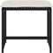 vidaXL - Tuinkrukken - met - kussens - 4 - st - poly - rattan - zwart