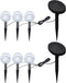 vidaXL Tuinlampen 6 st LED met grondankers en zonnepanelen