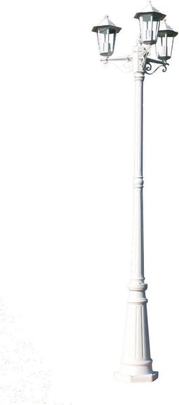vidaXL - Tuinlantaarn - Kingston - 3-arms - 215 - cm - wit
