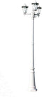 vidaXL - Tuinlantaarn - Kingston - 3-arms - 215 - cm - wit