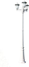 vidaXL - Tuinlantaarn - Kingston - 3-arms - 215 - cm - wit