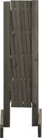 vidaXL - Tuinlatwerk - 120x60 - cm - massief - vurenhout - grijs