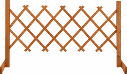vidaXL - Tuinlatwerk - 120x60 - cm - massief - vurenhout - oranje