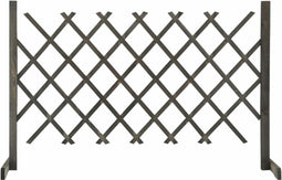 vidaXL - Tuinlatwerk - 120x90 - cm - massief - vurenhout - grijs