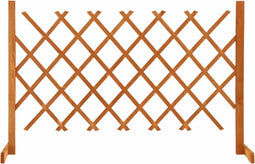 vidaXL - Tuinlatwerk - 120x90 - cm - massief - vurenhout - oranje