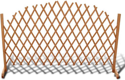 vidaXL - Tuinlatwerk - 180x100 - cm - massief - hout