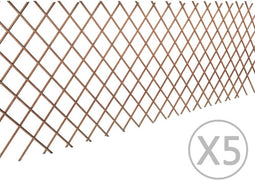 vidaXL - Tuinlatwerk - 5 - st - 180x90 - cm - wilg