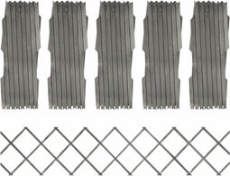 vidaXL - Tuinlatwerken - 5 - st - 180x30 - cm - massief - vurenhout - grijs
