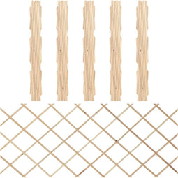 vidaXL - Tuinlatwerken - 5 - st - 180x80 - cm - massief - vurenhout