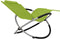 vidaXL - Tuinligbed - geometrisch - staal - groen