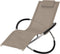 vidaXL - Tuinligbed - geometrisch - staal - taupe