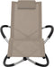 vidaXL - Tuinligbed - geometrisch - staal - taupe