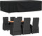vidaXL - Tuinmeubelhoes - 420D - 315x180x74 - cm - oxford - zwart