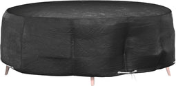 vidaXL - Tuinmeubelhoes - eilandlounge - 10 - oogjes - rond - Ø - 236x67 - cm