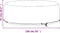 vidaXL - Tuinmeubelhoes - eilandlounge - 10 - oogjes - rond - Ø - 236x67 - cm
