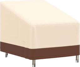 vidaXL - Tuinmeubelhoes - loungestoel - 600D - 79x97x48/74 - cm - oxford - beige