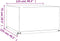 vidaXL - Tuinmeubelhoes - met - 8 - oogjes - vierkant - 125x125x75 - cm