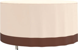 vidaXL - Tuinmeubelhoes - rond - 600D - Ø - 157x71 - cm - oxford - beige